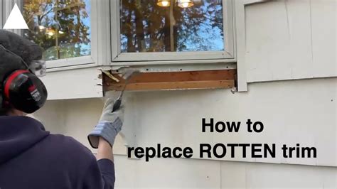 tudor trim board replacement|how to replace rotted trim.